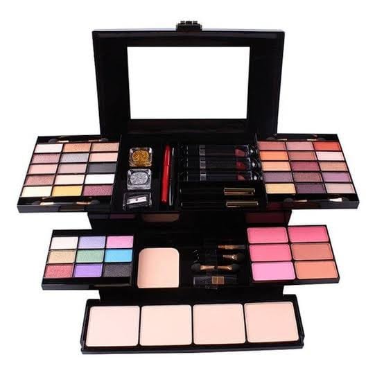 MISS ROSE Professional Makeup Kit | All-in-One Color Spell Piano Box | Eyeshadow + Blush + Lipstick + Foundation | With Mirror | For Bridal & Party